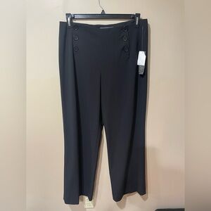 Josephine Chaus Black Wide-Leg Pants